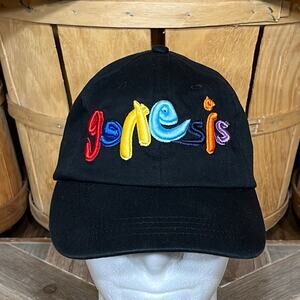 Genesis Band 3D Embroidered Rainbow Logo Adjustable Cotton Hat Unisex One Size